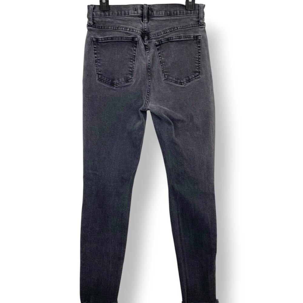 Free People We The Free Black Distressed Skinny Jeans High Rise 30 - Picture 8 of 8